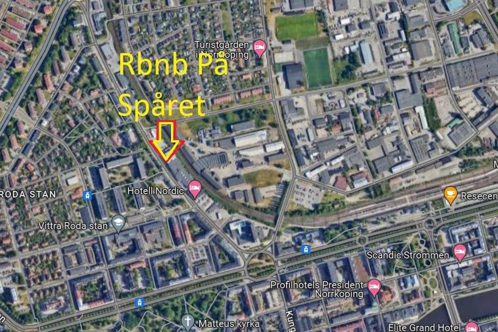 Nr6 Pa Sparet Norrköping Buitenkant foto